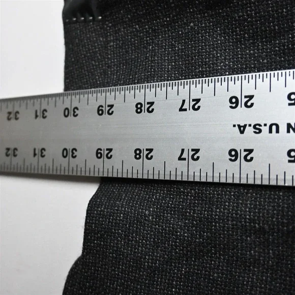 Tommy Hilfiger 46R Black Gray Tweed 100% Wool Mens Blazer Sport Coat Suit Jacket